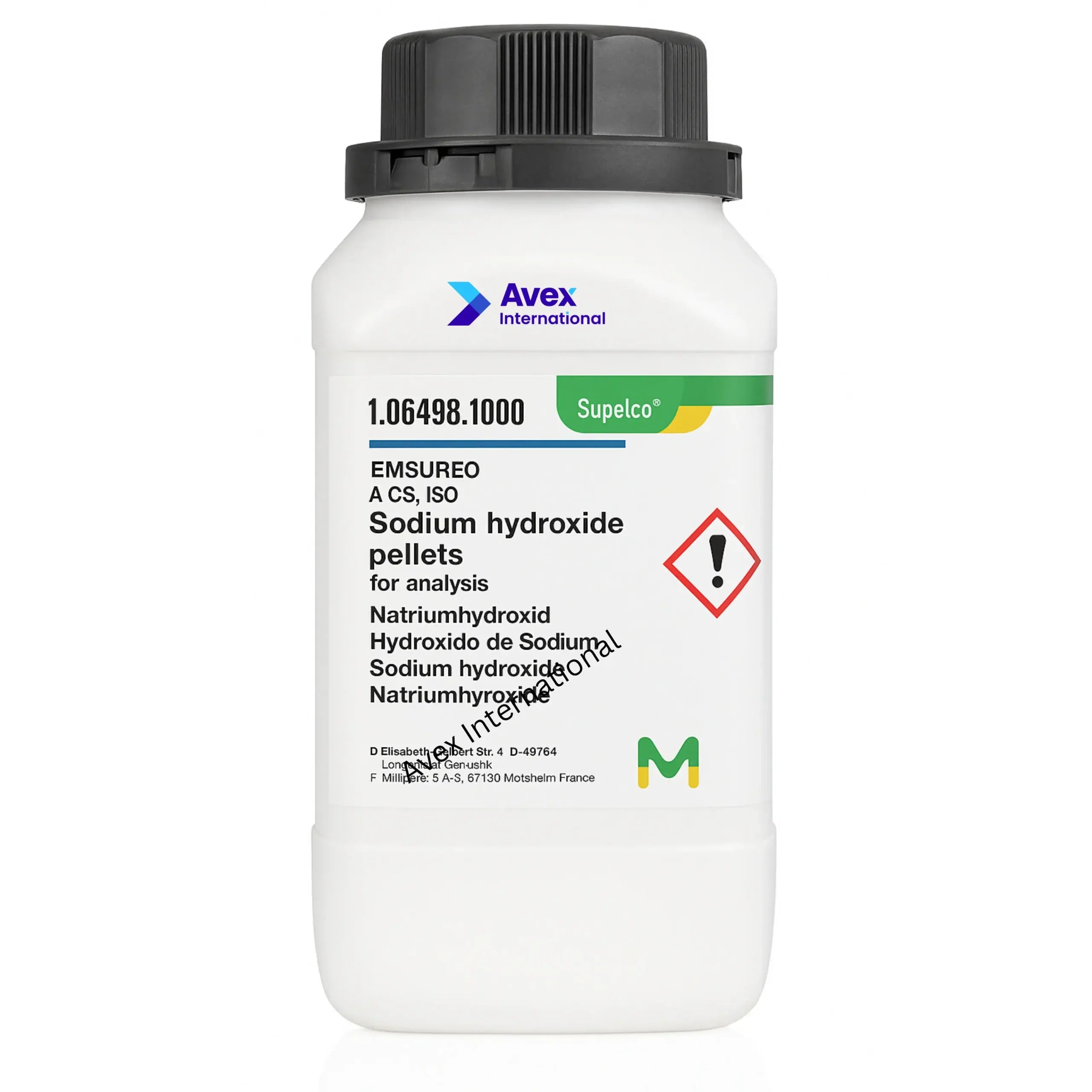 Sodium Hydroxide Pellets (NaOH) Lab Grade  ( 500 gm )