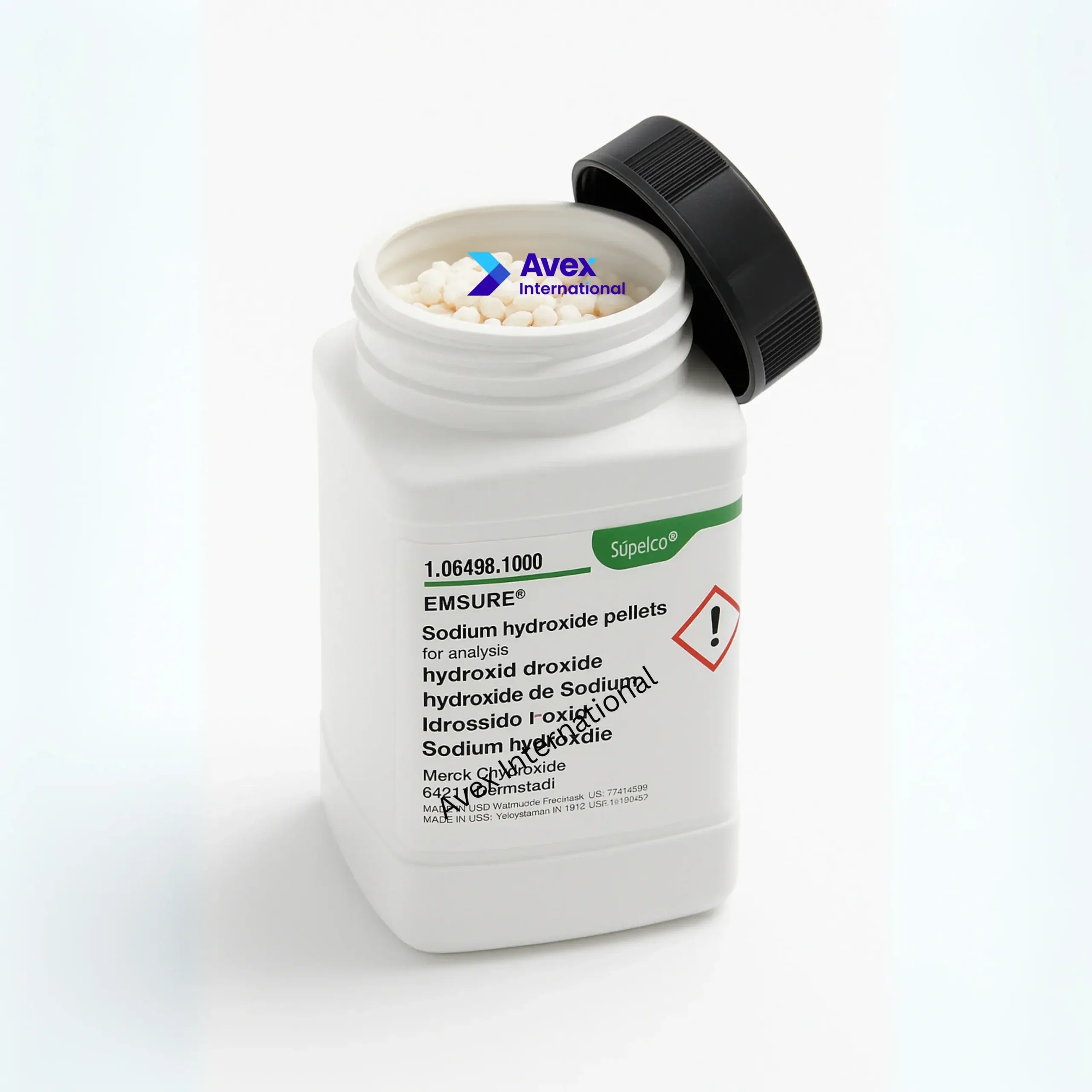 Sodium Hydroxide Pellets (NaOH) Lab Grade  ( 500 gm )