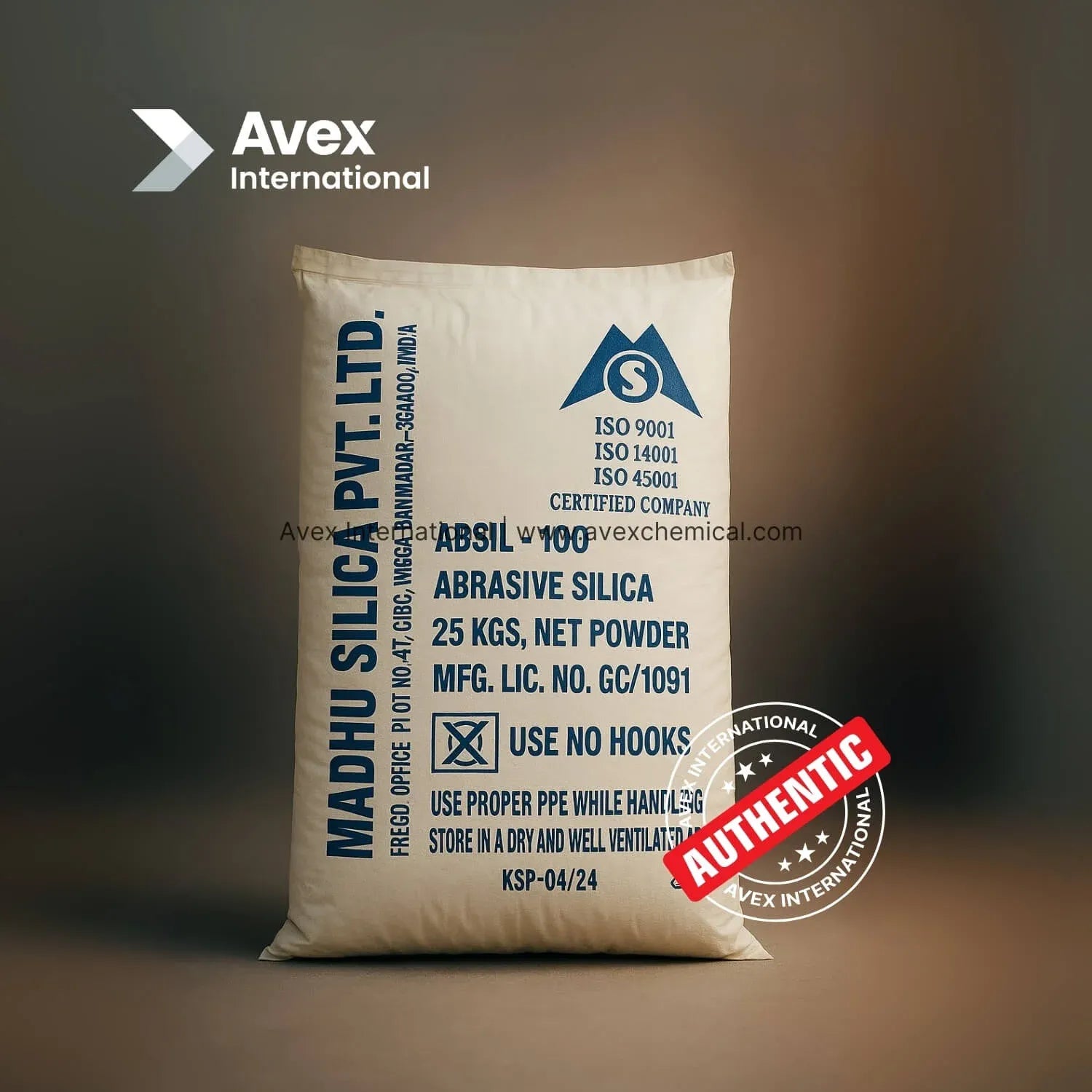 Abrasive Silica (ABSIL V100) – Industrial Grade | 25 KG